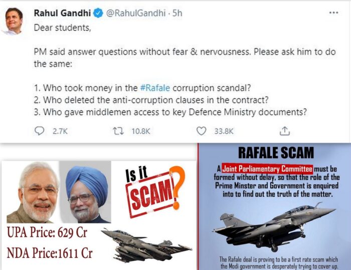 Rahul questions Rafael scam