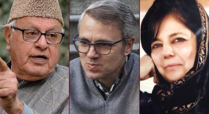 Farooq abdullah, Omar Abdullah and Mehbooba mufti